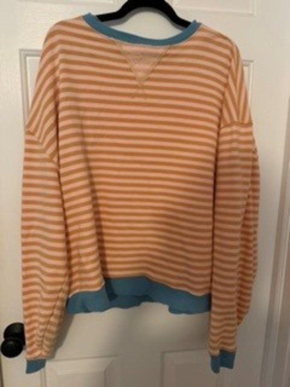 Free People Classic Striped Oversized Crew
